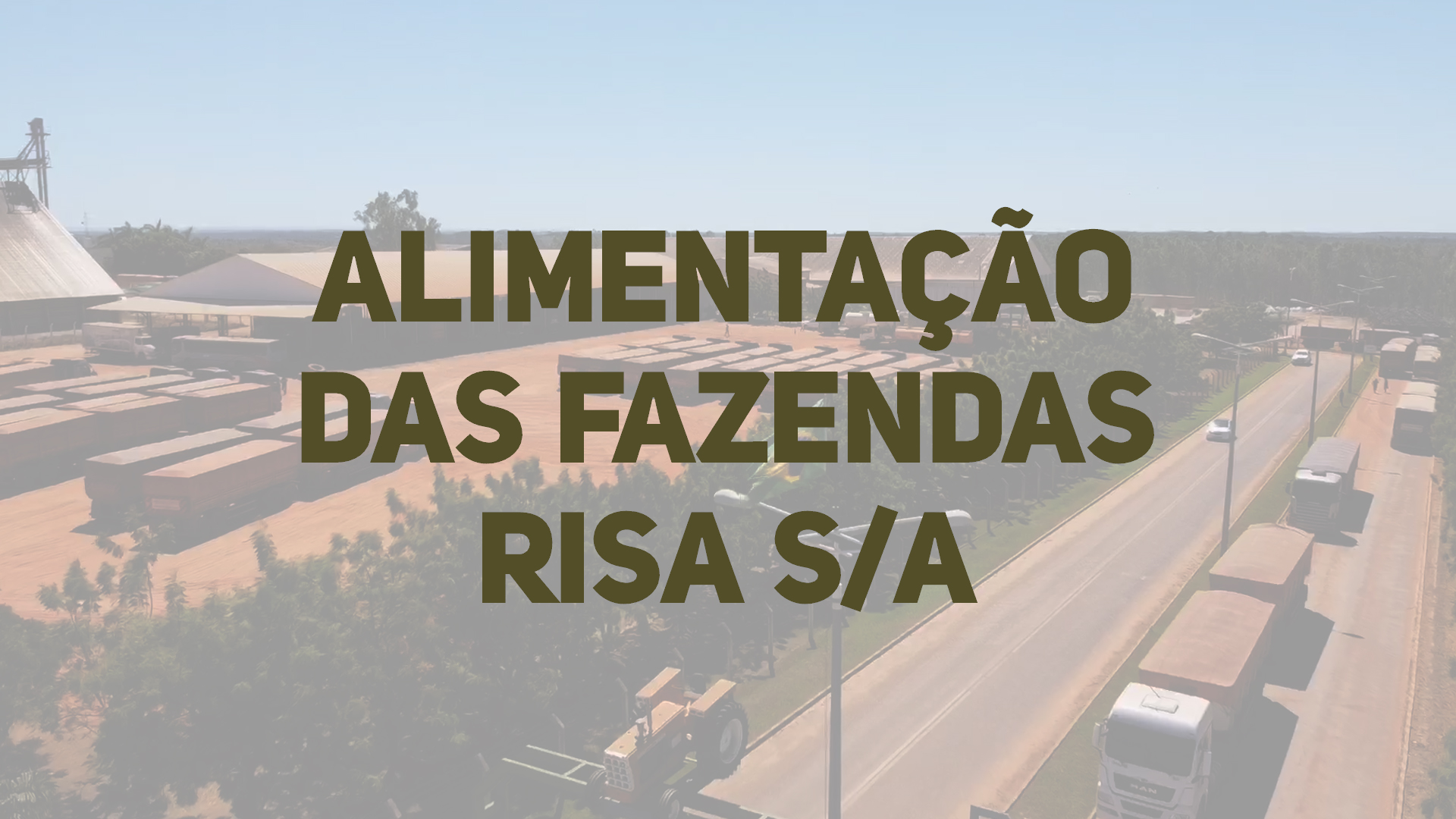 Alimentação em fazendas da Risa S/A.