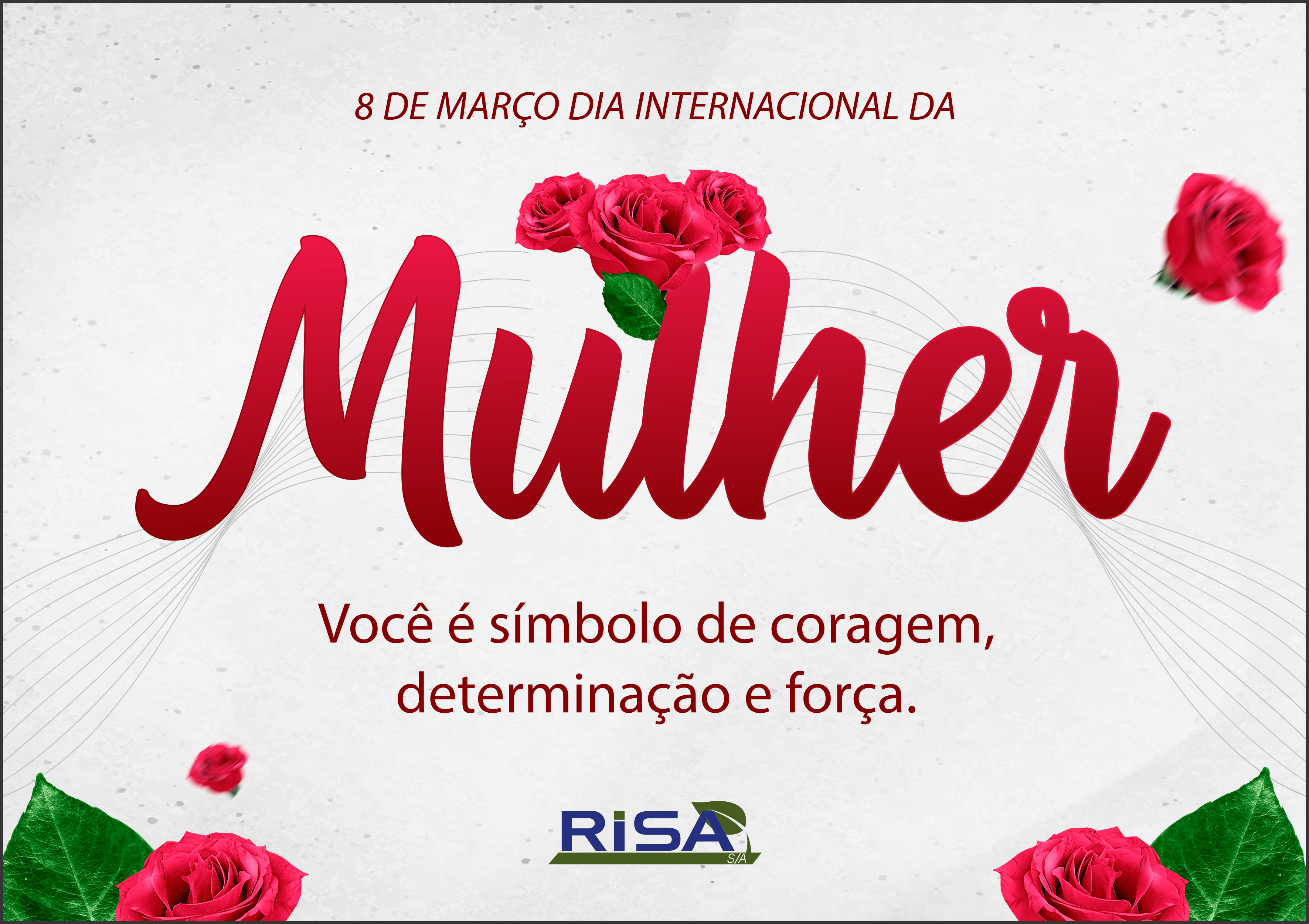 Feliz dia Internacional da Mulher.