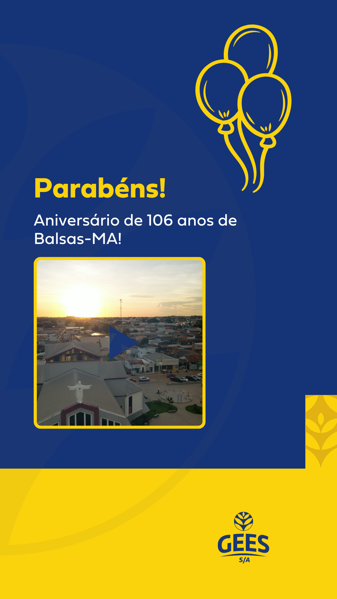 PARABÉNS BALSAS - 106 ANOS