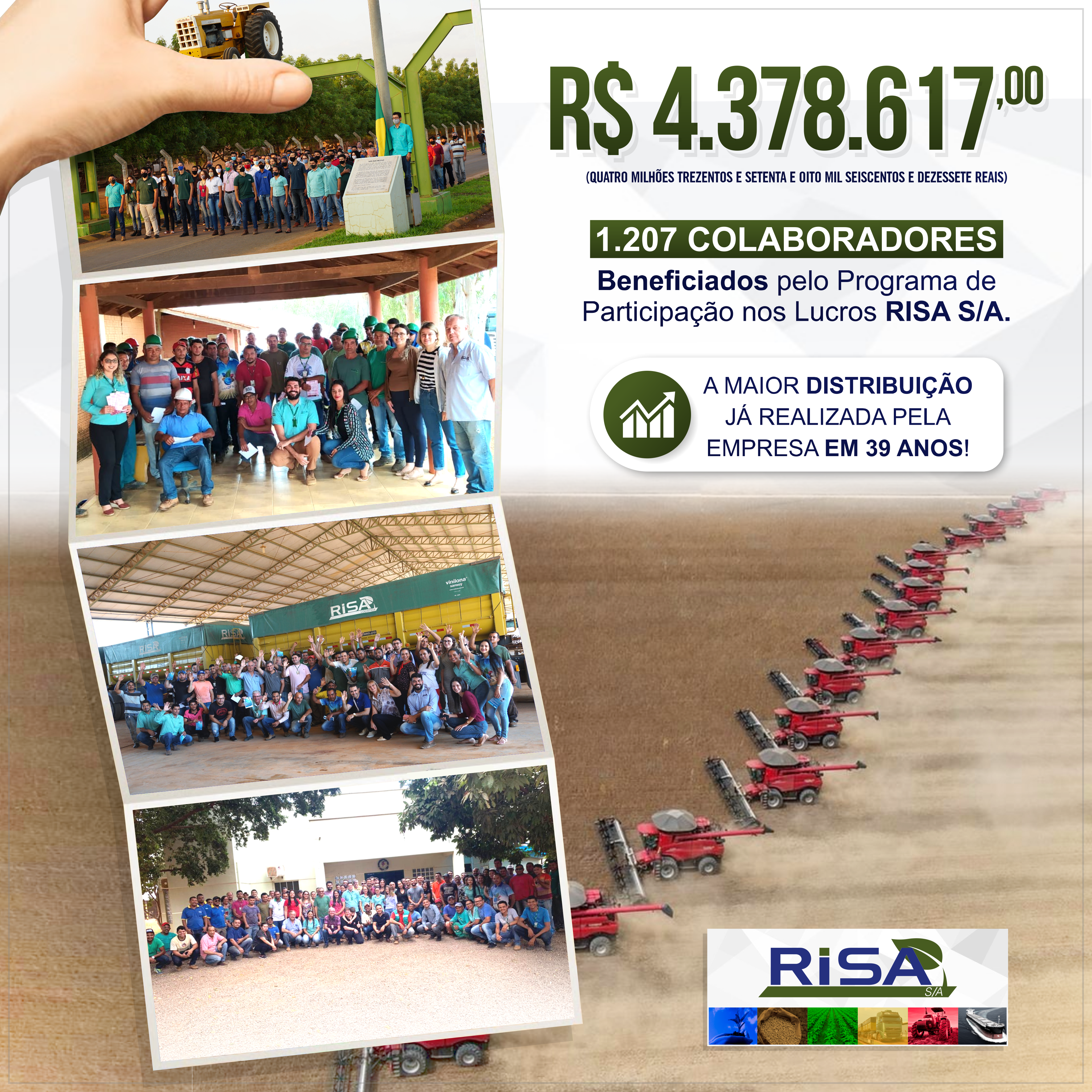 Participação de Lucros RISA S/A