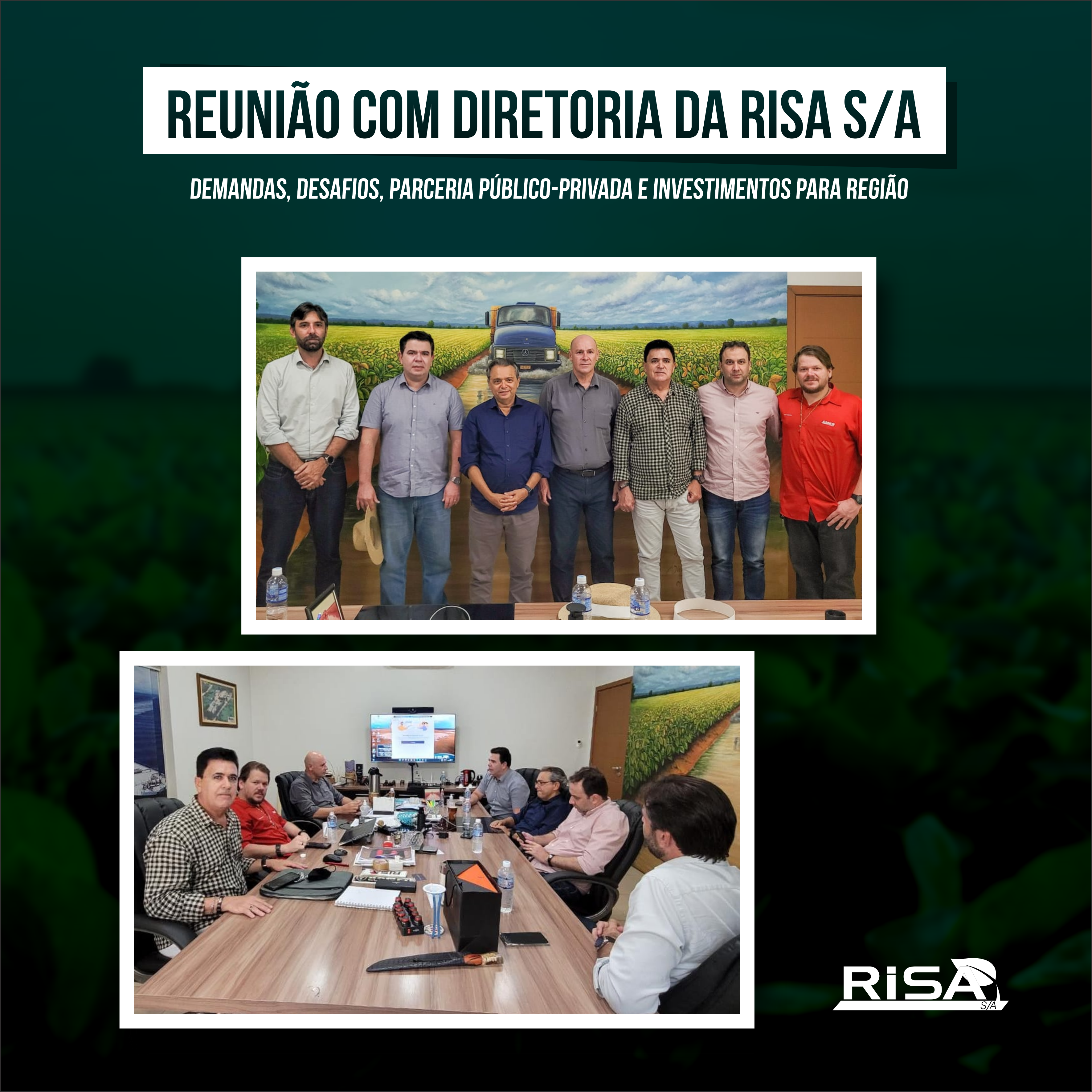 Reunião com a Diretoria da Risa S/A